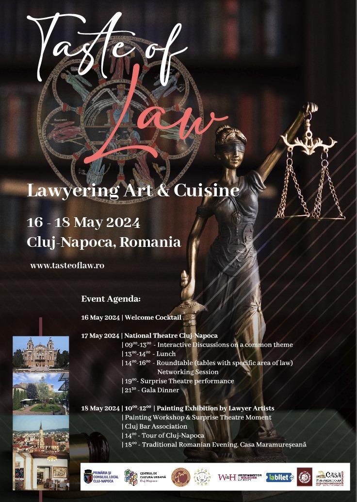 Read more about the article THE TASTE OF LAW / LE GOÛT DE LA LOI – 16-18 May 2024, Cluj-Napoca