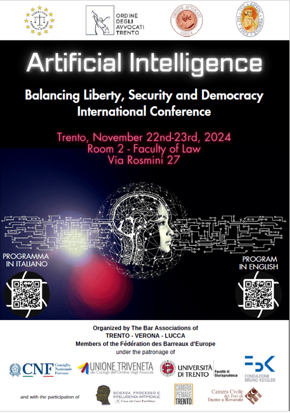 Read more about the article CLOSING REPORT – AI Balacing Liberty, Security and Democracy – TRENTO, 22-23 November 2024