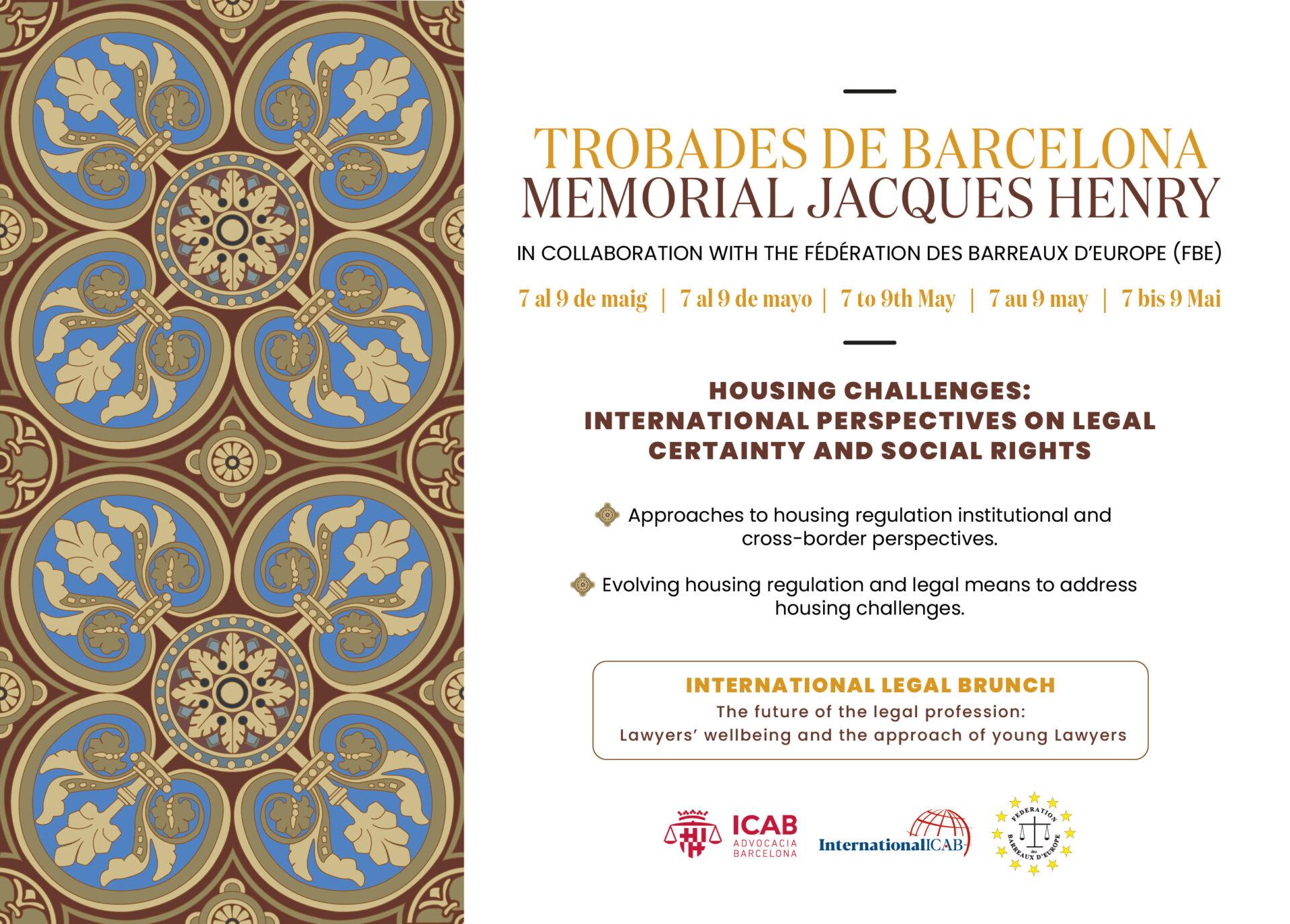 You are currently viewing Trobades de Barcelona – Memorial Jacques Henry – Barcelona, 7-9 May 2026