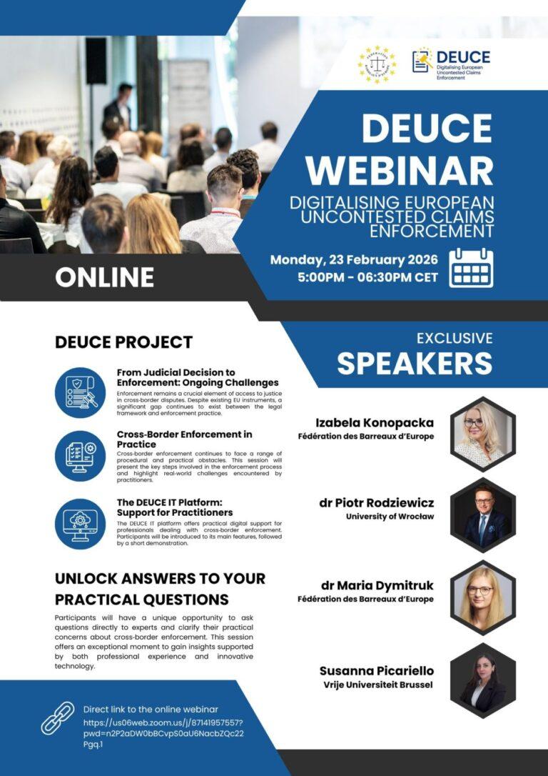 Read more about the article FBE Webinar | DEUCE Project – 23 February 2026 – 17.00